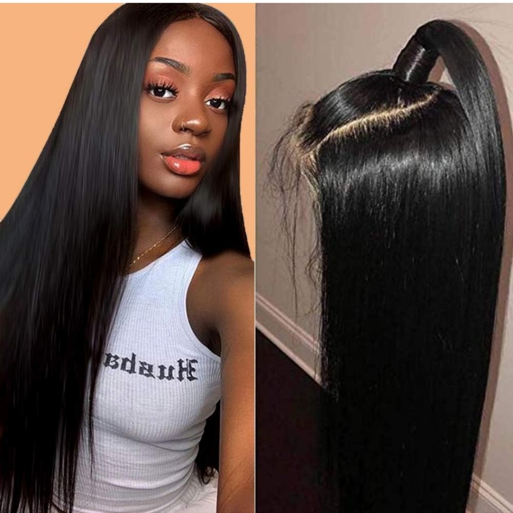 Brazilian Virgin Human Hair Wig Straight Lace Front - VIP Beauty Store
